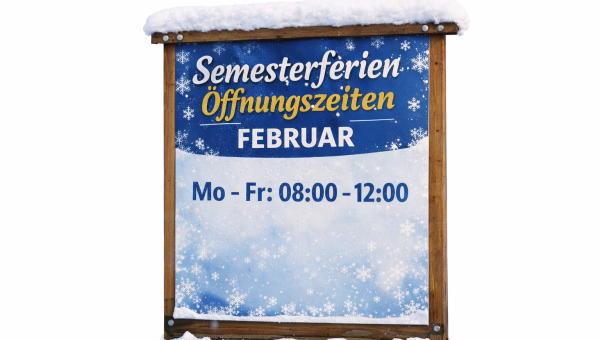 Öffnungszeiten in den Ferien